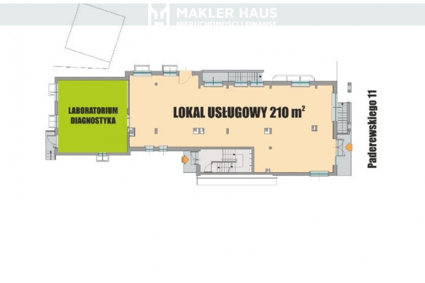 Gołdapski, Gołdap, Paderewskiego, Lokal użytkowy 210 m2 w centrum